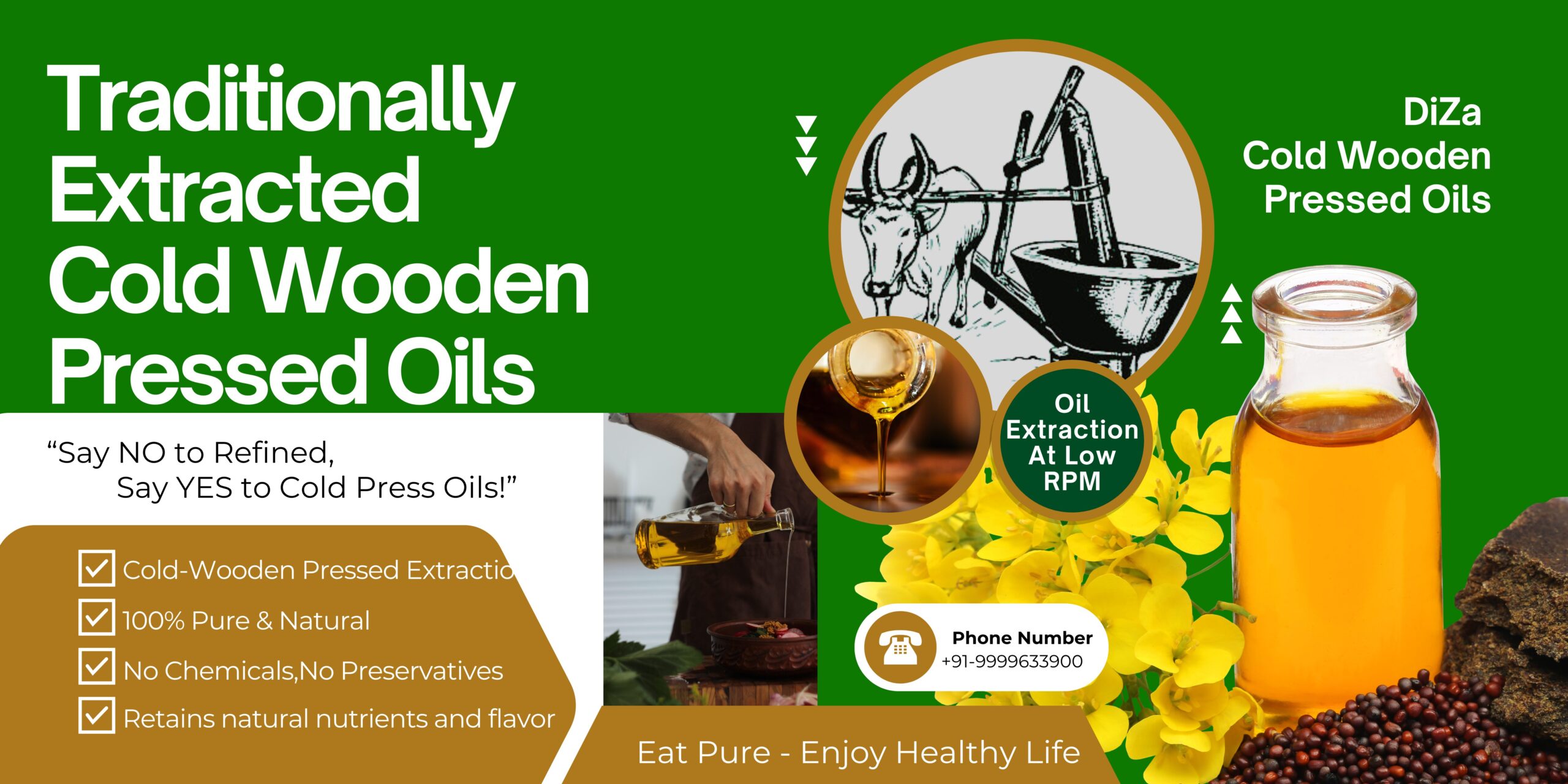 Cold-Pressed Oil | Traditional Extraction Process (Kohlu)
